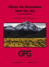 Where the Mountains Meet the Sky Concert Band sheet music cover